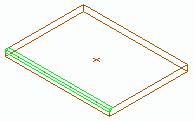 Example: Creation of a bevel weld preparation Figure 77: Plate with weld preparation Click the button from the flyout Sub Plate cuts of the main Create objects toolbar.