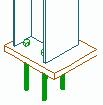 Example: Create binding plate between two beams with start and end point Figure 144: Binding plate between 2 points Click the button in the flyout Sub Stiffener joints of the main-toolbar Joints.