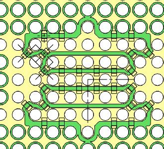 Decoupling Interposer Drawing of Interposer Photo of Interposer 1mm pitch 19 Socket without Built-in Decap WELLS LOW INDUCTANCE SOCKET Data=Address tcyc=4.0ns Vref=.75 VCCQ=1.