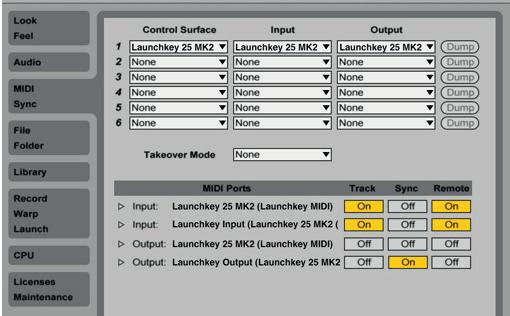 5. Quick Configure In Ableton Live, go to the menu and click Preferences.