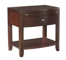 912-402 Bookcase Nightstand W24 D14 H52 One adjustable shelf, one drawer, one shelf on
