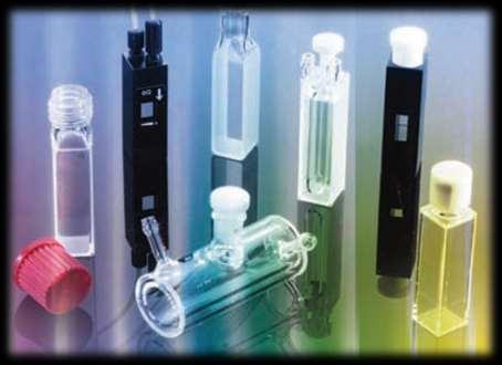 Sample Containers (Holders) The cells or cuvettes that hold the samples must be made of material that is transparent to radiation in the spectral region of interest.