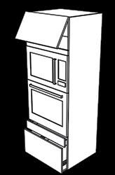 TALL CABINET CONFIGURATIONS - Doors and Drawers Cabinets are component based. Cabinet boxes, cabinet fronts, hardware (including drawer kits and hinges) and shelving are sold separately.