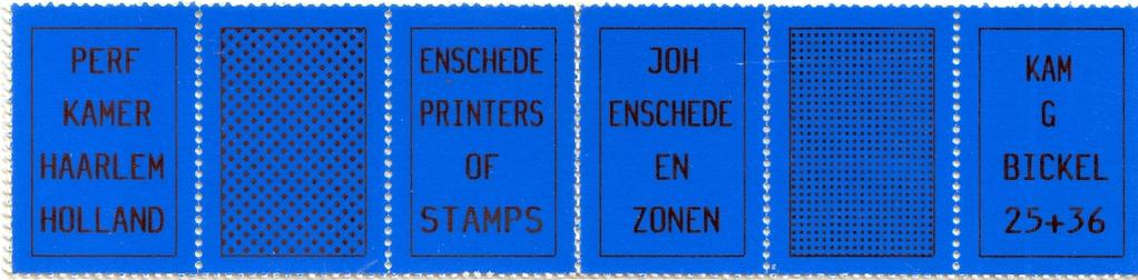 They are folded centrally (between stamps three and four) to make a wallet-sized item and the whole cover is (for some inexplicable reason) perforated to form six unusable stamp-like ungummed card