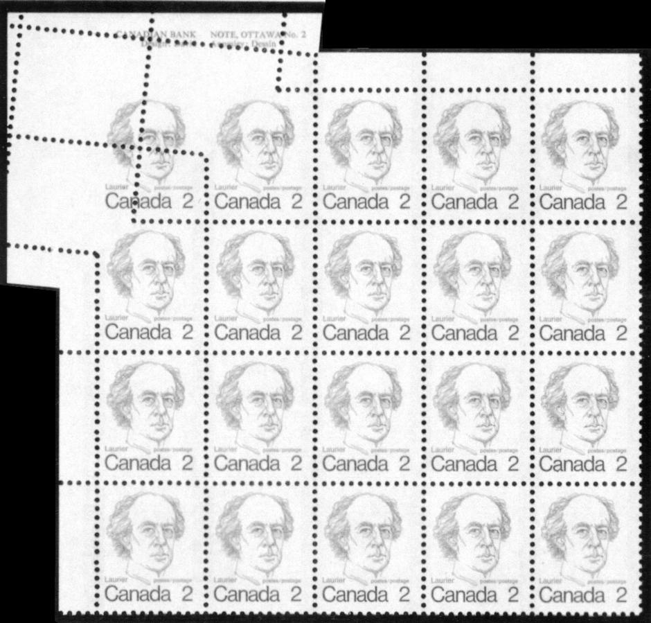 Sheet margin trimmed off philatelic and field panes. Figure 3.