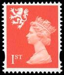 This leaves 299, a slightly lighter shade of orange-red, this 14 ¾ x 14 stamp has a smaller image.