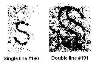 3 of 8 12/25/2014 4:19 PM Washington/Franklins were printed on paper that was marked with single line watermark (190), double line watermark (191), or unwatermarked.