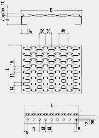 Perforated Metal Plank Type BZ Due to their extremely serrated surface profiling, perforated