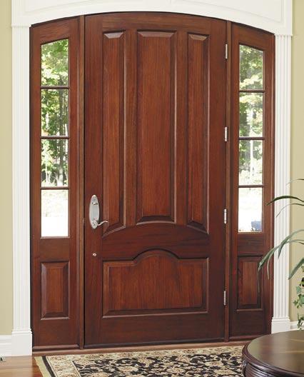 2-panel door with arched top panel