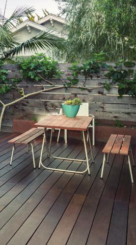 It has good durability and flexibility, making it suitable for decks and outdoor furniture.