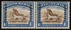 1935-49 on 5s black and blue-green, horizontal pair, type O2 opt ( OFFICIAL at right), unmounted o.g. P16701508 65 1935 (OFFICIAL) SG O26 Official.