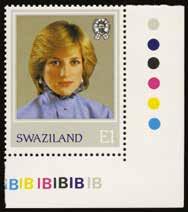 1982 (UNUSED) SG 407w 21st Birthday of Princess Diana 1e, variety wmk inverted, lower right corner example with