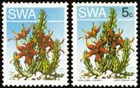 1966 (UNUSED) SG 202/16 1966-72 set of 15 to 20c, wmk 127 of South Africa, lower right (½c,