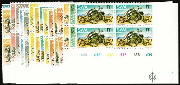Extra cactus flaw on lower left stamp, unmounted o.g.