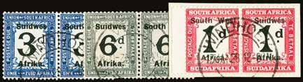 horizontal pair, right stamp variety Wes for West (R8/6), fine o.g. Scarce, maximum of 400 possible.