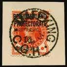 C.G.H. - Mafeking 1900 (USED) SG 1 1d on ½d green, seated Hope, type 1 surcharge, pos.