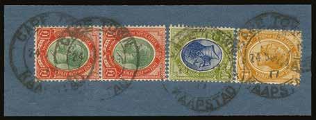 A fine set with lovely fresh colours. Very scarce thus. P189003690 1,600 1913 (UNUSED) SG 7w 1913-24 2½d deep blue, variety WMK INVERTED, block of 4, unmounted o.g.