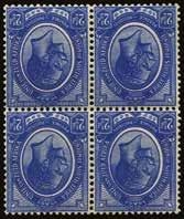 This later value issued in 1922 was distributed by the UPU without SPECIMEN opt.] P189003709 195 1913 (UNUSED) SG 16 1913-24 10s deep blue and olive gr