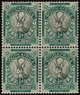 ] P189003711 450 1930 (UNUSED) SG 42b var 1930-45 ½d black and green, SUIDAFRIKA one word, rotogravure printing, tete-beche horizontal