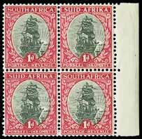 P14513037 110 1933 (UNUSED) SG 61 1933-48 6d green and vermilion, die I, SUID-AFRIKA hyphenated, horizontal pair,