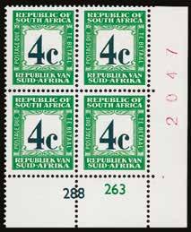 91297, unmounted o.g. Scarce in this positional form. P16700744 125 1971 (POSTAGE DUE) SG D71/4 Set of 3 including both types of 2c and 4c type D7 (English at top), perf 14, unmounted o.g. Scarce. [N.