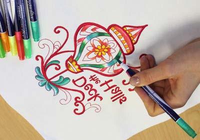 coloring book again and again! Use Christmas designs to create a gorgeous gift for the holidays, too!
