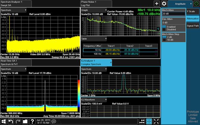 04 Keysight N9068C Phase Noise X-Series Measurement Application - Technical Overview Tabbed measurements Quickly switch between up to 16 measurement