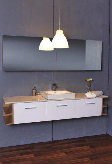 Rain The fresh and distinctive design of the Rain vanity offers endless options to mix and match colours and finishes to personalise any bathroom experience.
