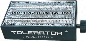 Spanish). Direct display of all tolerance values in compliance with ISO recoendation R 286-1962.
