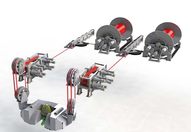 Deepwater Lowering System Key points: Standard traction winch technology