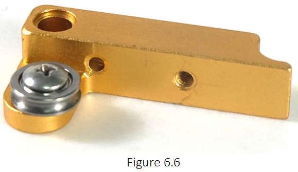 Secure the filament wheel onto the feeder locking lever using the