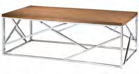 COCKTAIL TABLE wood/chrome 820251