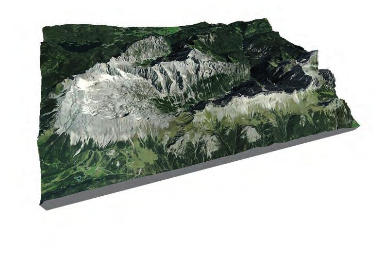 Everything from villages to entire mountain regions can be prepared for printing in high