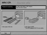 20) Follow the instructions in the Easy Scan window. The Easy Scan Utility wizard will take you through scanning procedure.