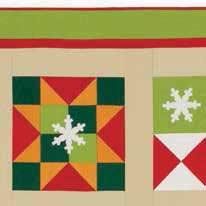 or fat quarter Fusible web 3 4 yard Backing 3 1 2 yards Batting 63" x 63" G H I Fabric provided by
