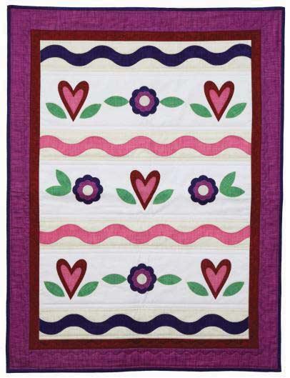 GO! Sweetheart Wall Hanging Finished Size 27" x 36" Fabrics are from the Color Weave Collection by P&B Textiles GO! Dies Used, Number of Shapes to Cut & Fabric Requirements Fabric Color Shape GO!