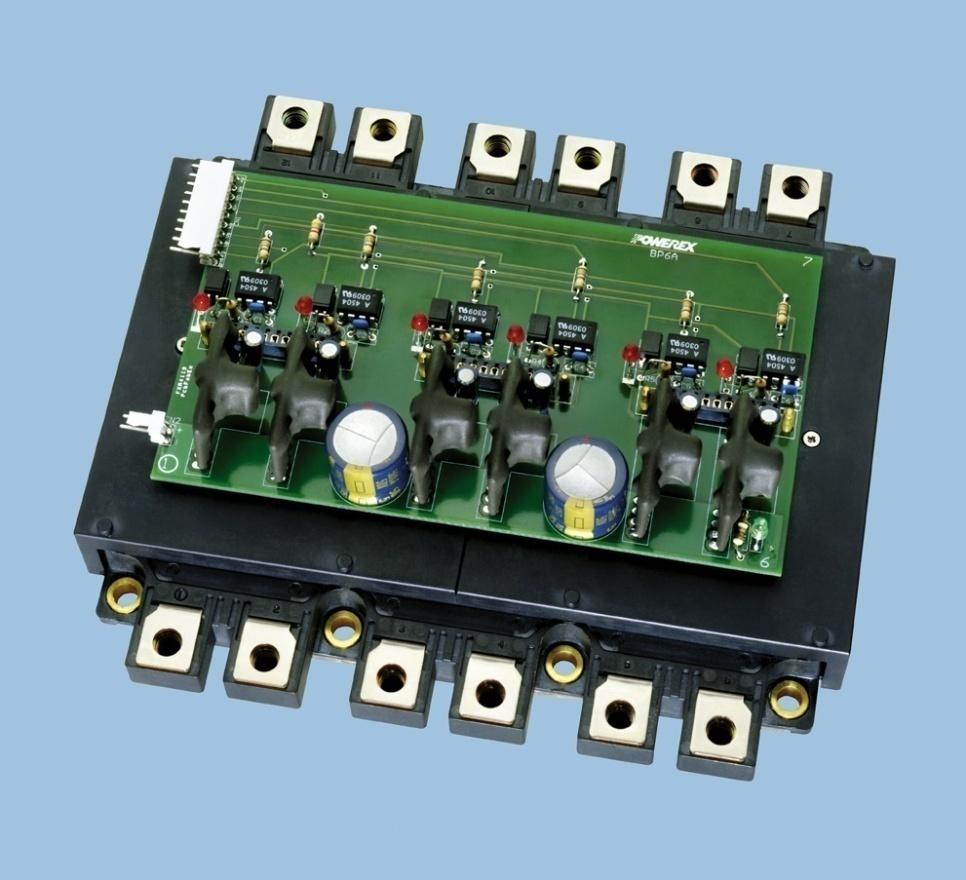 The circuit shown in figure 9 is recommended for use with A, B and C package L-Series IPMs. The largest package, D, requires separate power supplies for each IGBT gate drive.