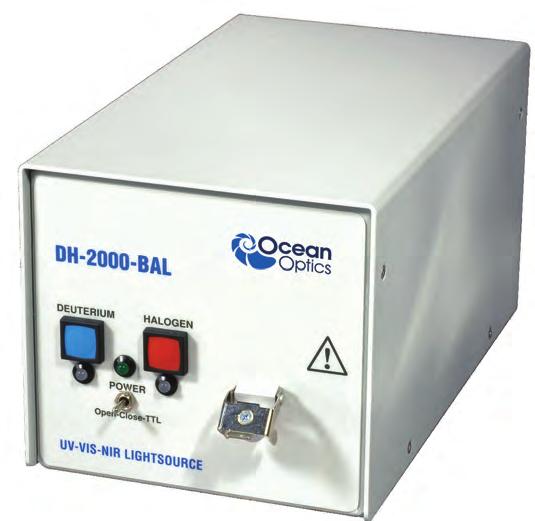 Light Sources DH-2000-BAL Balanced Deuterium Tungsten Halogen Light Source We ve applied our epertise in patterned dichroic filters to create the only combined-spectrum illumination source available