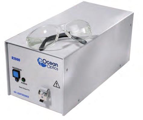 Deuterium Light Source The D-2000 Deuterium Light Source delivers robust, even output from 215-400 nm with peak-to-peak stability of less than 0.005% and drift of only +/-0.5% per hour.