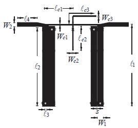 Progress In Electromagnetics Research, Vol. 4, 0 layout of the first circuit with coupled-line resonators, and Figure 8(b) is the photograph of the measured circuit.