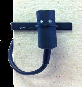 around into the clip Clip mic to clothing Secure cable to