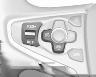 196 Conducerea şi utilizarea autovehiculului Dezactivarea Apăsaţi y. Lampa de control m se aprinde în alb în blocul instrumentelor de bord. Sistemul de control al vitezei de croazieră este dezactivat.
