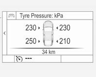 Îngrijirea autovehiculului 273 pagina Tyre load (Sarcină anvelope) din Centrul de informaţii pentru şofer, 3 117. Influenţa temperaturii Presiunea în anvelope depinde de temperatura anvelopei.