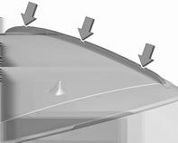 Sports Tourer/Country Tourer cu şine de acoperiş Pentru fixarea portbagajului de acoperiş, introduceţi şuruburile de montare în orificiile indicate în figură.