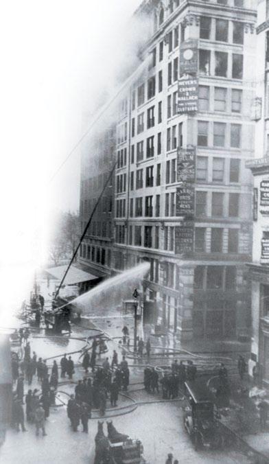 The fire department s ladders reached only to the sixth floor, two floors below the burning Triangle Shirtwaist Company. Other organizers also achieved significant gains for women.