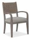 Cord and Fabric: Crafty Cement; Woven chair back 22W x 23 1/2D x 36 1/4H (56 x 60 x 92