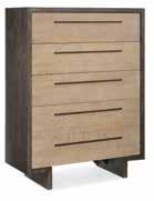 tray in top RSF drawer, cedar lined bottom drawers, all drawers have bottom mounted self closing drawer guides 74W x 20D x 34 1/4H
