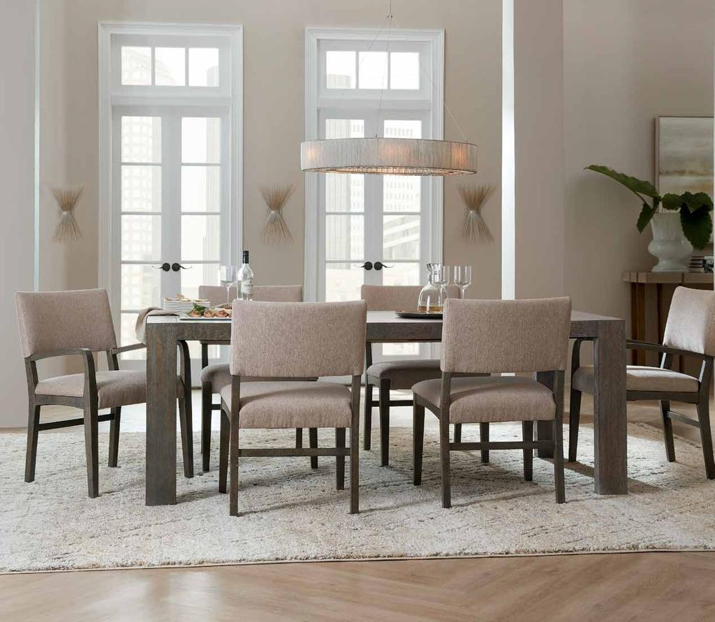 6201-75201-MULTI Umberto Leg Dining Table with one 24 Leaf,