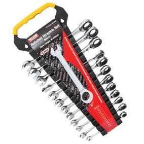 Ratchet Wrench Set Combination ring / open end design Features 72 (5 ) tooth ratchet head assembly Individual wrenches supplied with hang sell packaging