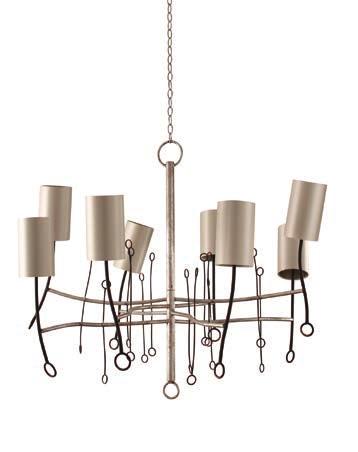 CEILING LIGHTS 2 MCL20XS EXTRA SMALL LOLLIPOP CHANDELIER TOTAL DROP 1940mm 76 1 /2 (including ceiling rose, 1 metre of chain and fixture) MINIMUM DROP 970mm 38 1 /4 (including ceiling rose, minimum